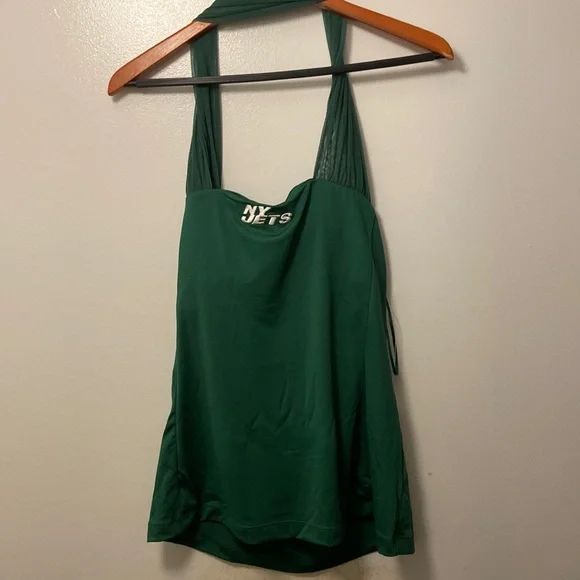 New NFL New York Jets Women's Green Halter Top Sz. L - Picture 1 of 6